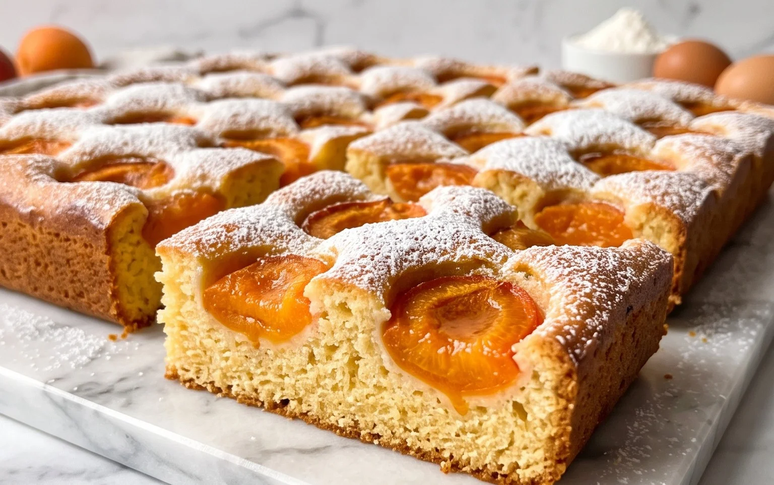 Omas Wachauer Marillenkuchen vom Blech: Sommer pur!
